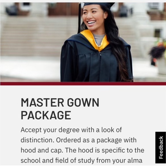 Capella masters graduation gown - Picture 2 of 2